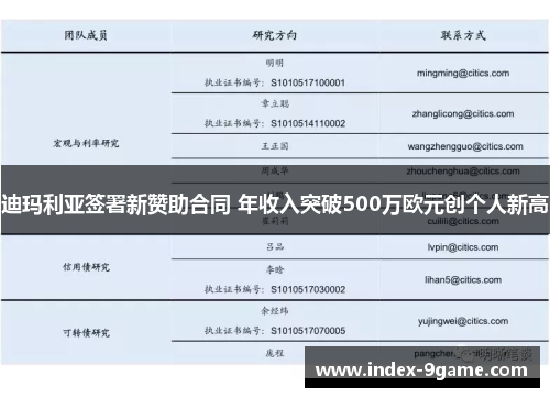 迪玛利亚签署新赞助合同 年收入突破500万欧元创个人新高